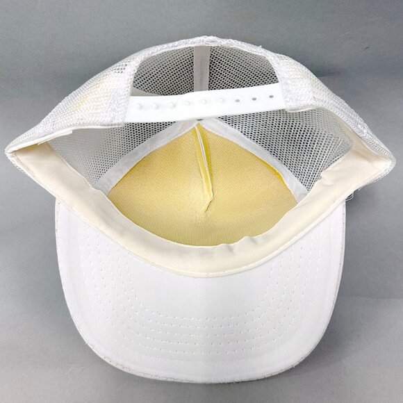 Vintage 80s BREN TEN Pistol Firearm Mesh Foam Trucker Hat Snapback - White Japan - Picture 6 of 9